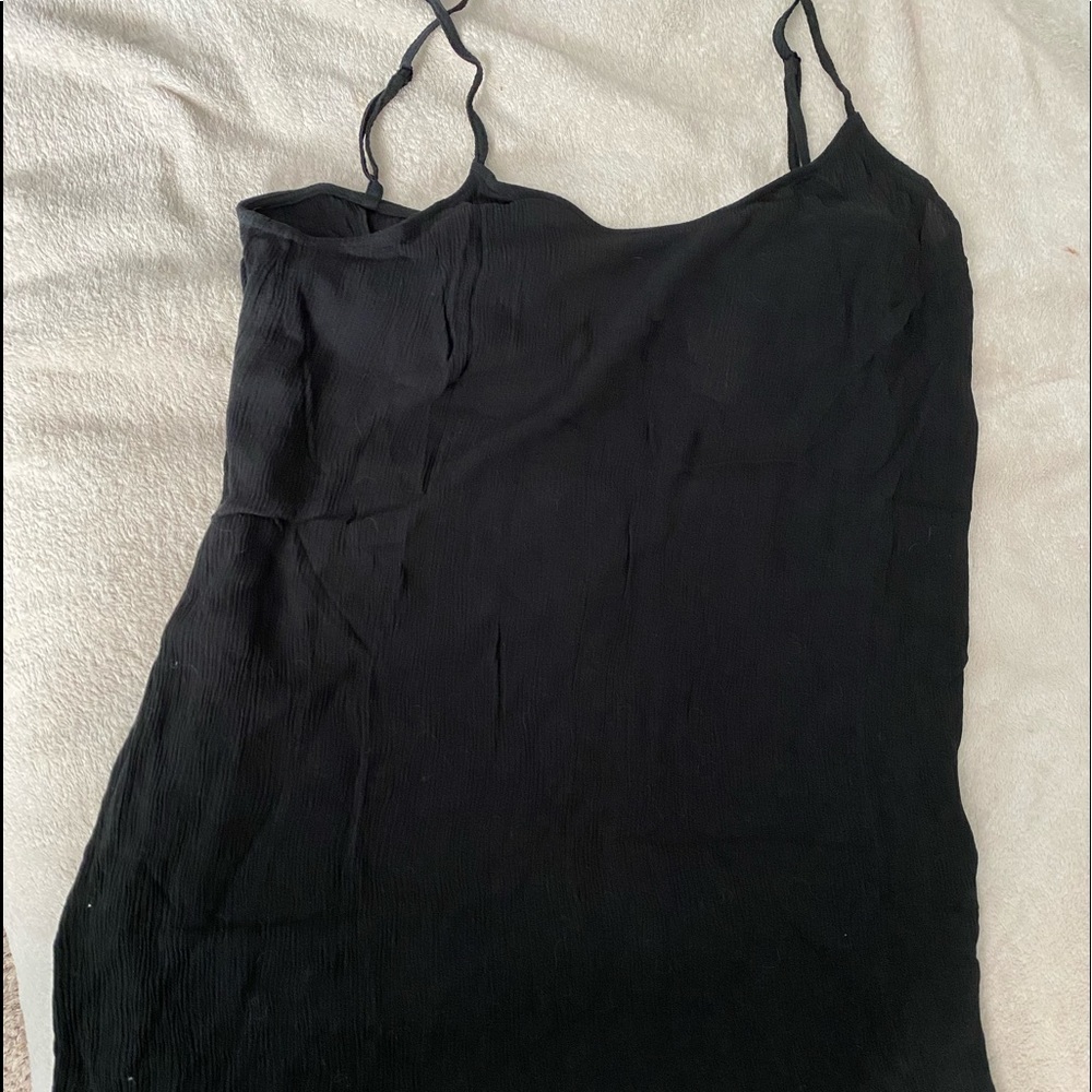 Victoria’s Secret / PINK Black Dressy Tank Top Oversized, NEW